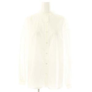 クチュール COUTURE バンドカラータックスリーブブラウス 34 白 /MI OS
