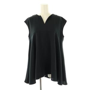 ノースリーブ スキッパーブラウス バックテール 34 ネイビー /ES OS