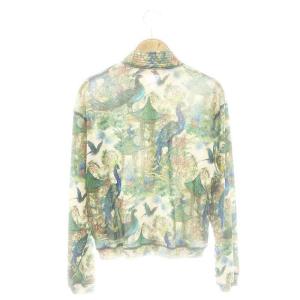 VIVIENNE TAM 24AW PEACOCK CHINOISERIE PRINT ON STRECTH NETTING