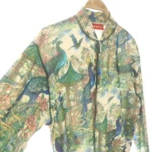 VIVIENNE TAM 24AW PEACOCK CHINOISERIE PRINT ON STRECTH NETTING