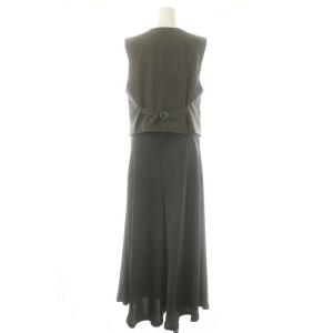 Diagram GRACE CONTINENTAL 24AW サテンコンビジレワンピース ロング 38 グレー /DF OS