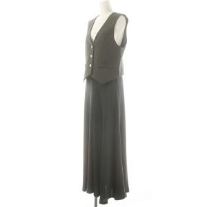 Diagram GRACE CONTINENTAL 24AW サテンコンビジレワンピース ロング 38 グレー /DF OS