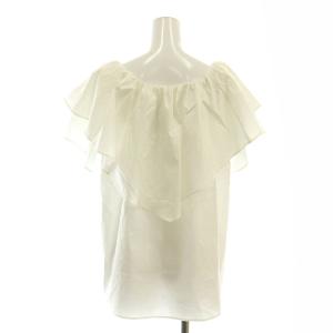 Diagram GRACE CONTINENTAL 25SS フリルオフショルトップ ブラウス 半袖 プルオーバー 36 白 /NR OS