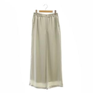 25SS チンツサテンパンツ ストレート イージー 36 グレー /NR OS