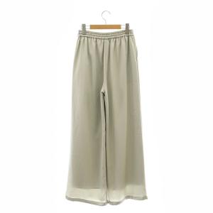 Diagram GRACE CONTINENTAL 25SS チンツサテンパンツ ストレート イージー 36 グレー /NR OS