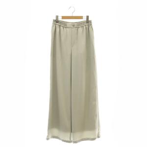 25SS チンツサテンパンツ ストレート イージー 38 グレー /NR OS