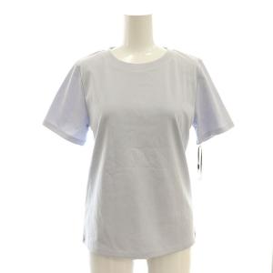 25SS コンパクト天竺トップ Tシャツ カットソー 半袖 無地 36 ラベンダーブルー /NR OS