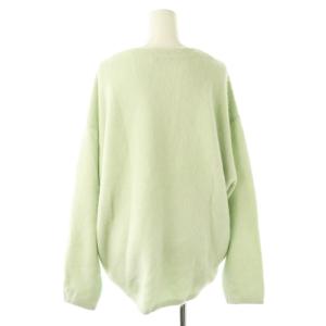Plage 24AW Fur V Nuance プルオーバー ニット セーター 長袖 ミントグリーン /ES OS