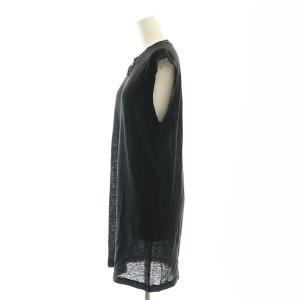 LOUIS VUITTON 24SS チェーン装飾 ウールノースリーブトップス XS ブラック