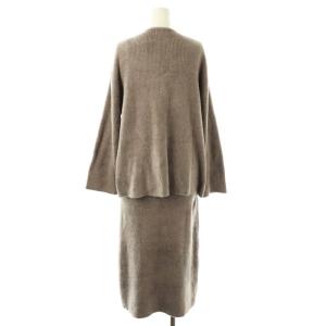 SNIDEL ホーム HOME 23年 セットアップ リブニットカーディガン ワンピース ルームウェア 部屋着 ナイトウエア