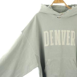 REMI RELIEF 23AW DENVER フードスウェット パーカー ダメージ加工 長袖 アパルトモン取扱い M ライトブルー