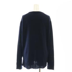 MUSE de Deuxieme Classe FF30 クルーネック オーバープルオーバー ニット セーター 長袖 紺 ネイビー /AQ OS