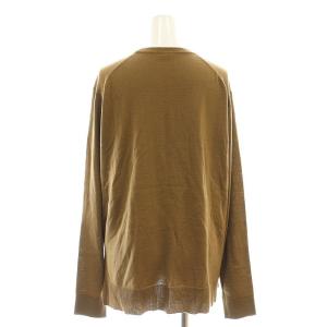MUSE de Deuxieme Classe FF30 クルーネック オーバープルオーバー ニット カットソー 長袖 茶 ブラウン カーキ /AQ OS