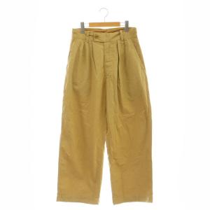 クックウェザーのシャルロットバギー パンツ ストレート ジッパーフライ キャメル /NR OS