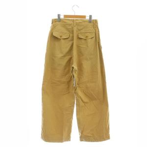 45rpm クックウェザーのシャルロットバギー パンツ ストレート ジッパーフライ キャメル /NR OS