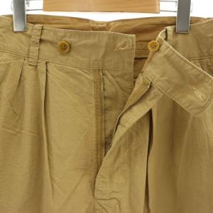 45rpm クックウェザーのシャルロットバギー パンツ ストレート ジッパーフライ キャメル /NR OS