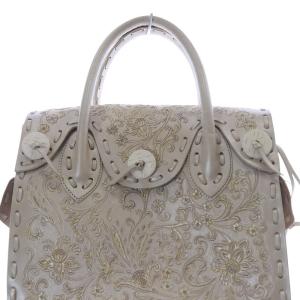 CARVING TRIBES Botanical MS ハンドバッグ トートーバック べージュ /SR21