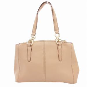 COACH 2way ハンドバッグ ショルダー ロゴ チャーム レザー ピンク F57523 /HO AA