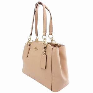 COACH 2way ハンドバッグ ショルダー ロゴ チャーム レザー ピンク F57523 /HO AA