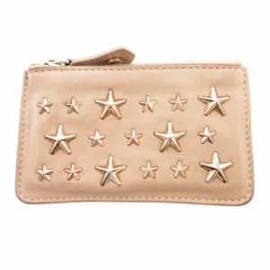 コインケース 小銭入れ 星 スタッズ レザー ベージュ /HO AA