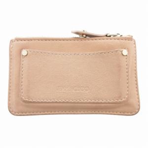 JIMMY CHOO コインケース 小銭入れ 星 スタッズ レザー ベージュ /HO AA