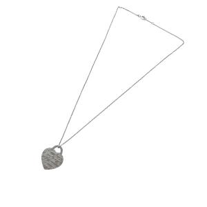 TIFFANY&Co. ノーツ ハート タグ ネックレス ペンダント AG925 シルバー /YO10 OH