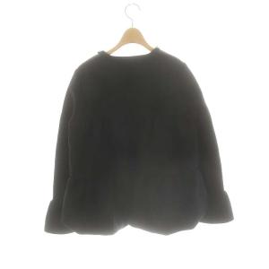 YOKO CHAN YOKOCHAN YCC-318-082 中綿入り ビジュー付き ウォーム ショートコート 38 ブラック