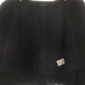 YOKO CHAN YOKOCHAN YCC-318-082 中綿入り ビジュー付き ウォーム ショートコート 38 ブラック