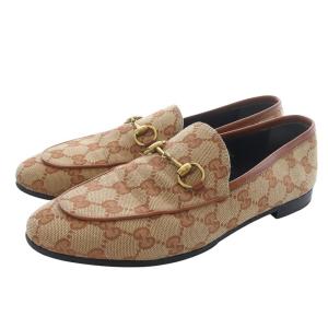 GG柄 ビットローファー 37.5 ブラウン