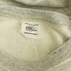 Shinzone STONE WALL SWEAT ストーンウォールスウェット トレーナー 長袖 フロッキーロゴ F ライトグレー