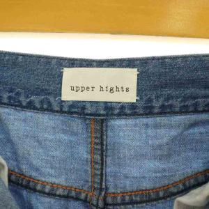 upper hights 別注 THE LAZY SKIRT 5ポケットAラインスカート ロング 25 ブルー /MY OS