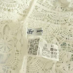 JOURNAL STANDARD LUXE 24SS レースMIX ノースリーブブラウス プルオーバー シースルー ホワイト /MY OS