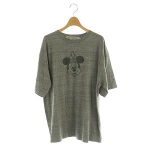 24SS MICKEY Tシャツ 半袖 オーバーサイズ プリント F グレー /MY OS