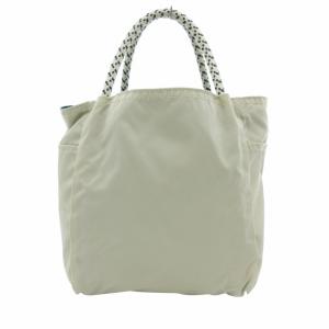 NOMADIS ミニ ハンドバッグ ロゴ プリント ベージュ /HO