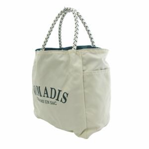 NOMADIS ミニ ハンドバッグ ロゴ プリント ベージュ /HO