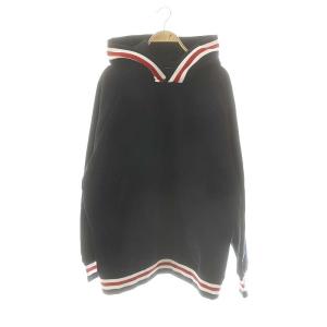 プルオーバーパーカー スウェット 長袖 M ネイビー 赤 白 /ES OS