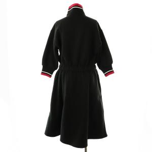 Rady スウェット ジップアップ ワンピース ロング M ブラック /HK OS