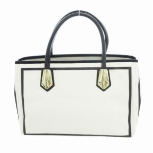 Rady ハンドバッグ ロゴ プリント キャンバス 白 ホワイト /HO