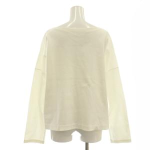 GALERIE VIE 24SS クリアヤーンリブ ワイドボートネックプルオーバー カットソー 長袖 F ホワイト /ES OS