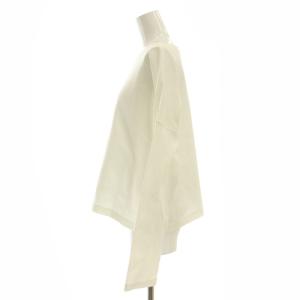 GALERIE VIE 24SS クリアヤーンリブ ワイドボートネックプルオーバー カットソー 長袖 F ホワイト /ES OS