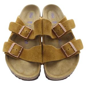BIRKENSTOCK ARIZONA アリゾナ サンダル ロゴ 24.5cm 茶色 ブラウン /SR33