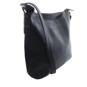 genten トスカ ショルダーバッグ レザー 黒 ブラック /SR6