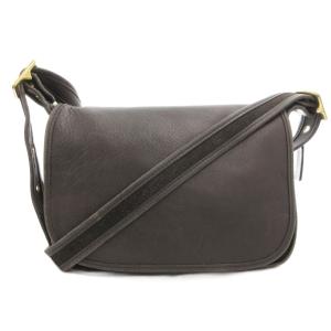 9951 オールドコーチ ショルダーバッグ 斜め掛け クロスボディ フラップ タブレンレザー 黒 ブラック