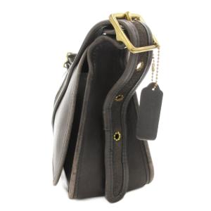 COACH 9951 オールドコーチ ショルダーバッグ 斜め掛け クロスボディ フラップ タブレンレザー 黒 ブラック