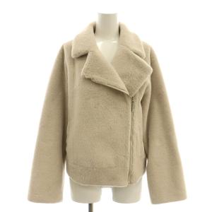 23AW フラッフィーライダース ジャケット ブルゾン フェイクファー 1 ライトグレージュ /ES OS