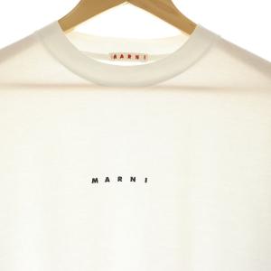 MARNI 24SSプリントTシャツ カットソー 半袖 46 白 ホワイト /SS OS SH