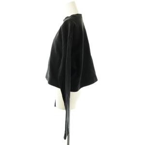 Acne Studios 19SS ODICE EMBOSS エンボスロゴクロップドスウェットシャツ 長袖 XXS ブラック /HK