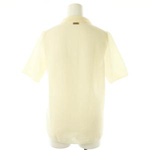 MICA&DEAL シアーニットポロシャツ 半袖 F アイボリー /HK OS SH