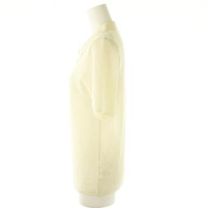 MICA&DEAL シアーニットポロシャツ 半袖 F アイボリー /HK OS SH