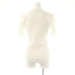 CELFORD 25SS カリグラフィー刺繍衿付きニットプルオーバー カットソー F 白 /CX OS SH